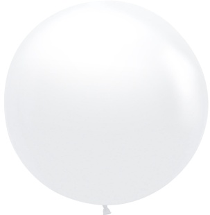 Шар (24''/61 см), Белый (005), пастель, 3 шт.